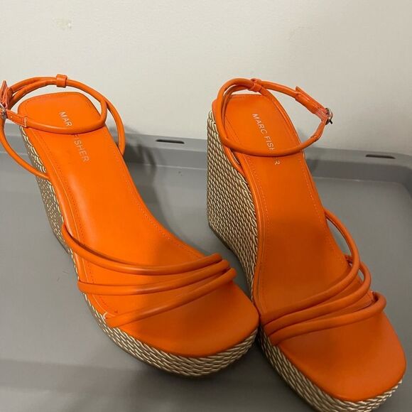 Marc Fischer espadrille wedge sandals - Picture 7 of 7